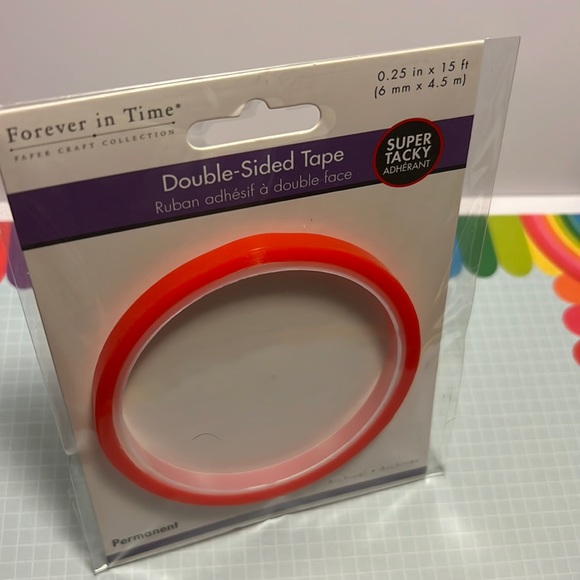 Double-Sided Tape (Super Tacky) 0.25" in. x 15 ft - Picture 1 of 8